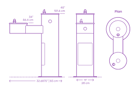 They should also have a minimum clear floor space of 30 by 48, for wheelchair accommodation. Willoughby Double Outdoor Drinking Fountain Ada Dimensions Drawings Dimensions Com