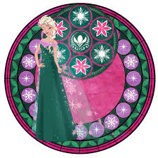 Spring Queen Elsa Awakening Station Disney Stained Glass Frozen Fan Art Queen Elsa