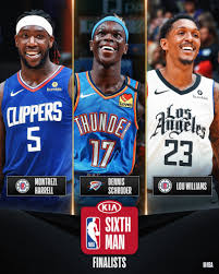 Dennis schroder reportedly turned down $84 million from lakers, and he's likely going to regret that decision. Nba The Three Finalists For Kiasixth Montrezl Harrell Dennis Schroder And Lou Williams Facebook
