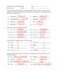 It provides the desired number of significant decimal numbers. Scientific Notation