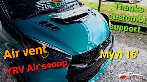 Untuk pengetahuan semua dalam sistem aircond kereta ni terdiri daripada 7 komponen utama. Myvi 16 Bonnet Air Scoop Yrv Air Vent Youtube