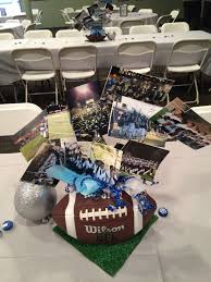 Pin By Diane Steinhart Larson On Banquet Ideas Football Centerpieces Football Banquet Centerpieces Football Decorations