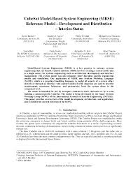 Automated alerts, clinical data sharing, electronic documents, and more, backline unlocks new ways. Pdf Cubesat Model Based Systems Engineering Mbse Reference Model Development And Distribution Interim Status