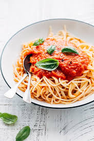 Spaghetti With Homemade Tomato Sauce Recipe Vegetarian Spaghetti Pasta Dishes Vegetarian Recipes