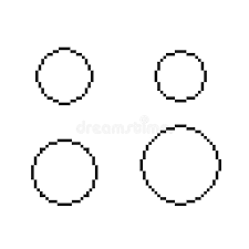 See more ideas about minecraft designs, minecraft architecture, minecraft creations. Pixel Circles Set 9 Pixel Round Template Stock Vector Illustration Of White Digital 95758560