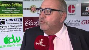 Antwerp voorzitter Jan Michel voor aanvang KSV Temse versus RAFC