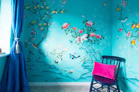 Pengecualian adalah kit tirai, termasuk tulle. 5 Inspirasi Cat Dinding Biru Tosca Suasana Rumah Jadi Tenang