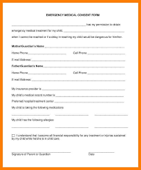Medical Release Form For Grandparents Medical Consent Form Children Medical Consent Forms