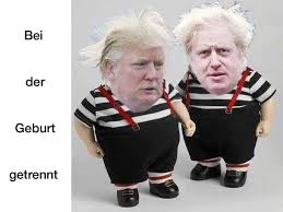 Boris johnson starts his day by taking his dog for a shit; Boris Johnson And Donald Trump Are They Political Twins Or Is Johnson A Trump Puppet Discuss And Give Evidence Or Helpful Comments
