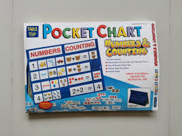 table top size pocket chart numbers counting on carousell