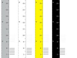 Restickable Wall Ruler Height Chart White Felt