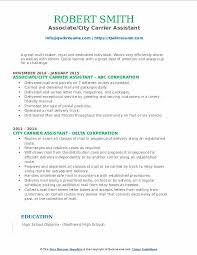 Check spelling or type a new query. City Carrier Assistant Resume Samples Qwikresume
