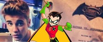 Justin Bieber como Robin em Superman Vs. Batman?