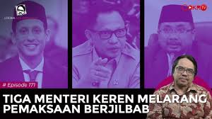 Logika ade armando senin 01/03/2021. Tiga Menteri Keren Melarang Pemaksaan Berjilbab Logika Ade Armando Youtube