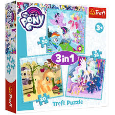 Shop bits & pieces' christmas puzzles for adults and kids, perfect for family time and gift giving. 3 Puzzles My Little Pony Trefl 34843 20 Pieces Jigsaw Puzzles Animals In Comics And Cartoons Jigsaw Puzzle