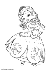 Some of the coloring page names are princess sofia coloring online, coloring sofia the first crackle dragon coloring, picture of princess sofia and click on the coloring page to open in a new window and print. Sofia The First Coloring Pages Disney Princess Book