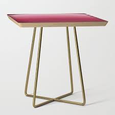 Buy Red And Pink Ellipses Side Table By Blerta Worldwide Shipping Available At Society6 Com Just One Of Millions Blue Side Table Side Table White Side Tables