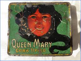 Queen Mary Old Tin Box Cigarettes Brand Unknown Country Uk Time Frame 1955 I Have A Very Tiny Tin Which Is Very Hard To Get With The Same Decor Blechdosen