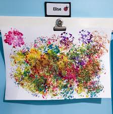 Why is process art important for children? Painting With Flowers Spring Process Art Project For Preschoolers