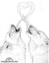 Wolf Love Wow Whoever The Artist Is This Is Really Good Wolf Love Esboco De Lobo Ideias Esboco