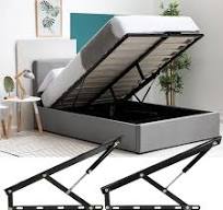2 Set Mekanisme Lift Tempat Tidur Penyimpanan Pneumatik Tempat Tidur Pegas  Gas Baja Tugas Berat Kapasitas Beban 20KG - AliExpress