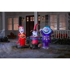 Saved by the home depot canada. Disney 4 Ft Lock Shock And Barrel Disney Ha Nightmare Before Christmas Inflatables Nightmare Before Christmas Halloween Nightmare Before Christmas Decorations