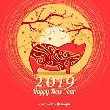 Download beautiful chinese new year concept for free. Free Vector Trees Chinese New Year Background