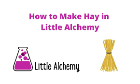 Air + water = rain; How To Make Hay In Little Alchemy Step By Step Hints