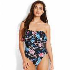 Découvrez une collection de maillots de bain singuliers et originaux ! Maillot De Bain 1 Piece Bandeau Seafolly Water Garden