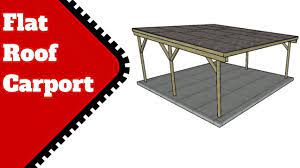 Concrete or mobile home/ground anchors included. Flat Roof Carport Plans Youtube