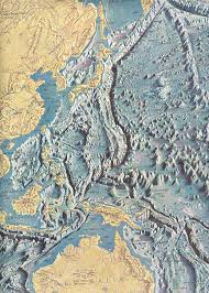 Map 1969 Pacific Ocean Floor Kort