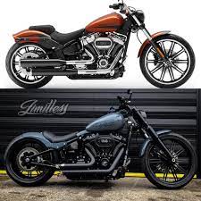 Limitless Customs Breakout Before And After Instagram Limitless Customs Limitlesscustoms Hd Harleydavidson C Harley Bobber Custom Bikes Bobber Bikes