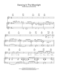 Toploader Dancing In The Moonlight Sheet Music Notes Chords Score Download Printable Pdf Sheet Music Notes Dancing In The Moonlight Sheet Music