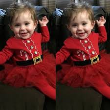 Compre Newborn Baby Girl Long Sleeve Christmas Santa Claus Tulle Dress Outfits Costume 0 24m Barato Frete Gratis Avaliacoes Reais Com Fotos Joom