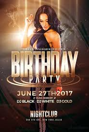 Birthday Party Flyer Templates Birthday Party Flyer Psd Templates Creative Flyers Birthday Flyer Party Flyer Flyer Template