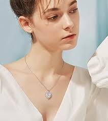 PROSILVER Collane con Foto Dentro Cuore Ali di Angelo Argento 925 Collane  Personalizzate con Foto Collane Portafoto con Confezione Regalo :  Amazon.it: Moda