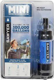 sawyer products mini water filtration system camping water filter water filtration system water filtration