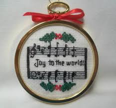 Cross stitch ornament frames and patterns. Christmas Ornament Joy To The World Cross Stitch Completed Etsy Cross Stitch Christmas Ornaments Christmas Cross Stitch Christmas Ornament Frame