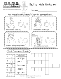 Take them to the dentist for regular cleanings every six months. Healthy Habits Worksheet For Kindergarten Printable Digital And Pdf