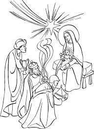 It's next week, on january 6th! Feast Of The Epiphany Coloring Page Adoration Of The Magi To Colour L Epiphanie Adoration Des Mages Avec Marie Coloriage Dessin Colombe Dessin Enfant