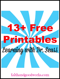 They can also be used with beginning readers. Learning With Dr Seuss Free Printables Homeschool Giveaways