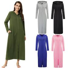 Vous avez atteint notre page sur peignoir fermeture éclair, nous faire notre très meilleur à livrer un bon et sauf sélection de boutique qui vend produits dans cette catégorie vêtement femme. Femmes Robe Peignoir A Capuche Longue Fermeture Eclair Avant Long Manche En Vrac Eur 17 47 Picclick Fr