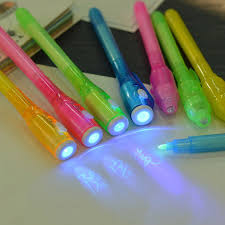 Korean Stationery Creative Magic Uv Light Pen Invisible Ink Pen Funny Marker Pen School Supplies For Kids Gifts Highlighters Aliexpress