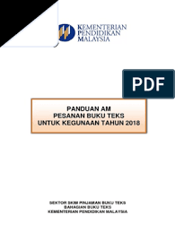 Pesanan buku teks (espbt) telah dijalankan secara atas talian. Panduanan Pesanan Buku Teks Tahun 2018