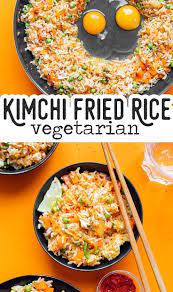 Vegetarian Kimchi Fried Rice Vegetarian Kimchi Asian Vegetarian Recipes Vegetarian Recipes Healthy