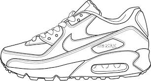 Show your kids a fun way to learn the abcs with alphabet printables they can color. Air Max 90 Shoes Coloring Page Coloring Sky