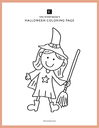 Just print on white cardstock and everyone can color them! Printable Halloween Coloring Pages For Kids The Everymom