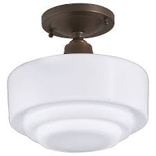 Schoolhouse Semi Flushmount By Norwell Lighting At Lumens Com