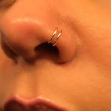 Gold Silver Or Black Fake Nose Ring No Piercing Needed Set Of 2 Cute Nose Piercings Fake Nose Rings Piercings