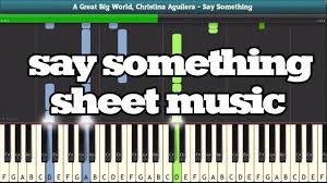 Check spelling or type a new query. Say Something Chords Piano Letters Sheet And Chords Collection